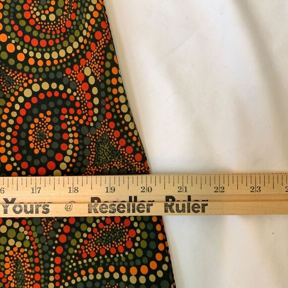 Vtg 90s Paisley Floral Midi Skirt M Brown Boho Fairy Grunge Witchy Eclectic - Picture 4 of 7